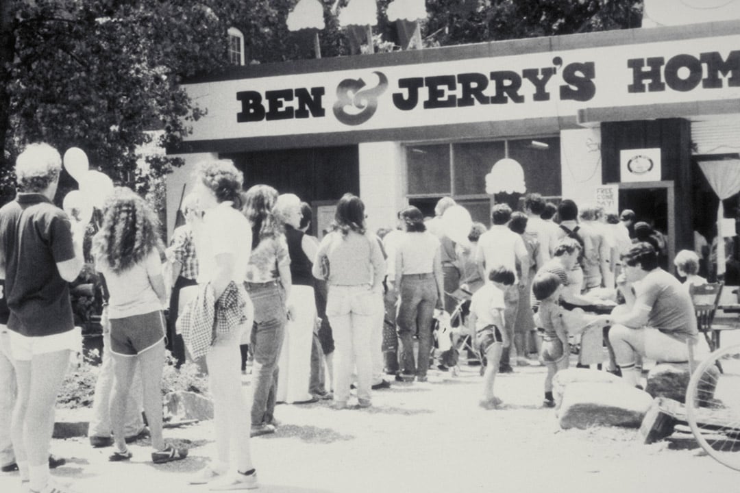 1979 El siguiente paso Personas haciendo cola en un Ben & Jerry’s