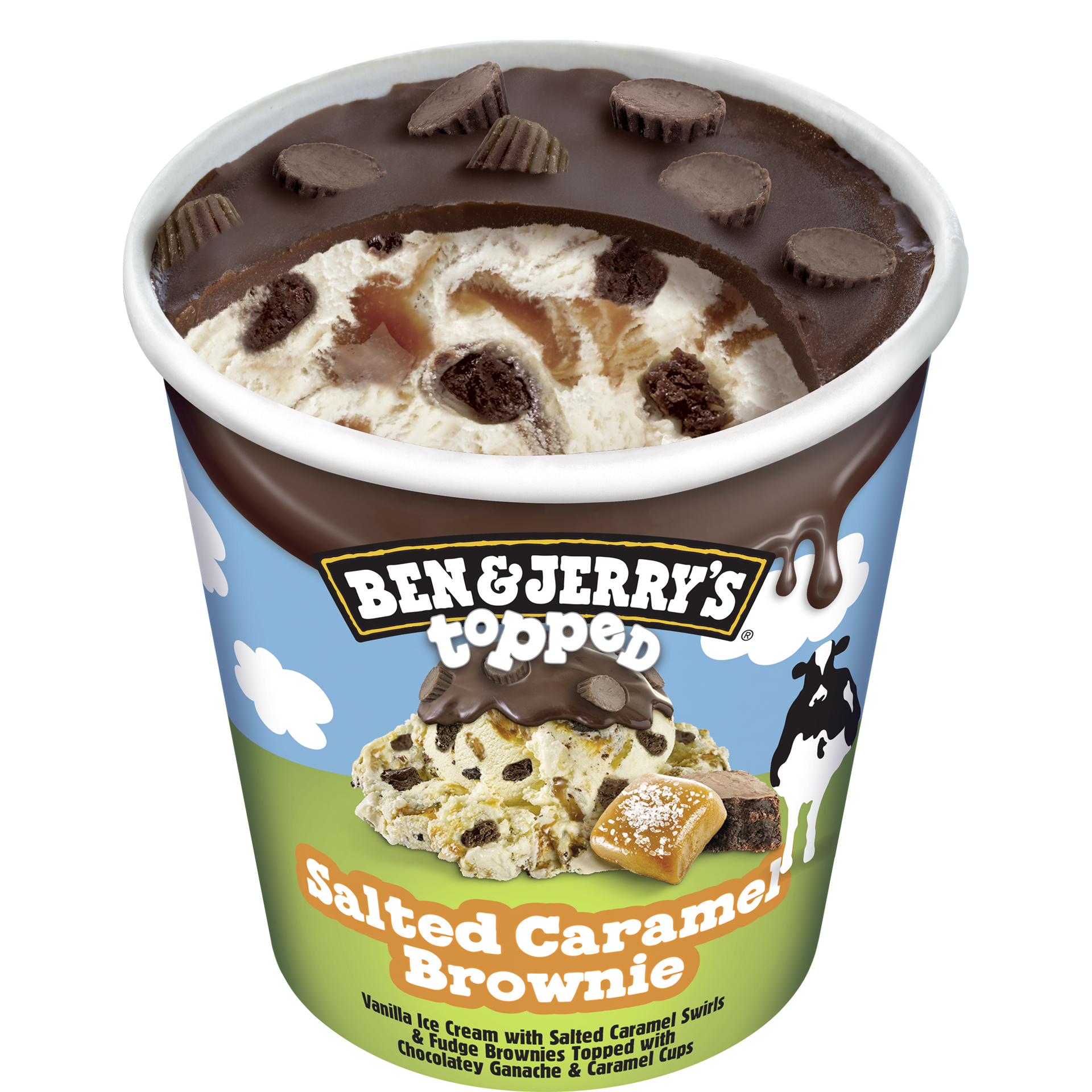 Salted Caramel Brownie Topped Pint