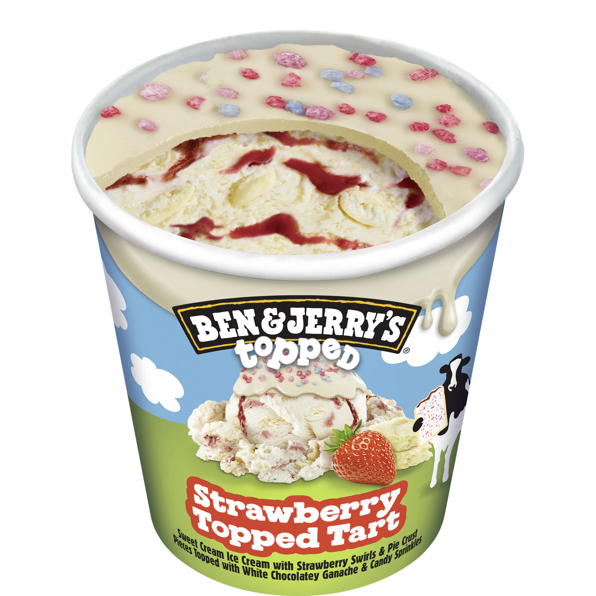 Strawberry Topped Tart Topped Pint